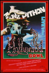 8e500 MONTY PYTHON LIVE AT THE HOLLYWOOD BOWL English 1sh '82 great wacky meat grinder image!