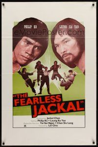 8e248 FEARLESS JACKAL 1sh '82 Philip Ko & Leung Ka Yan in kung fu martial arts action!