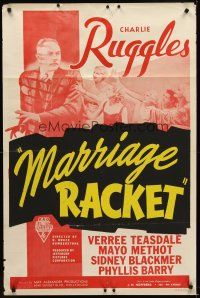 8e297 GOODBYE LOVE 1sh '33 Charlie Ruggles, Mayo Methot, Marriage Racket!