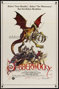 8e373 JABBERWOCKY 1sh R82 Terry Gilliam, Monty Python, great fantasy monster art!