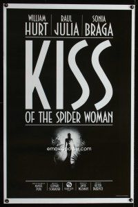 8e392 KISS OF THE SPIDER WOMAN B&W style 1sh '85 Sonia Braga, William Hurt, Raul Julia!