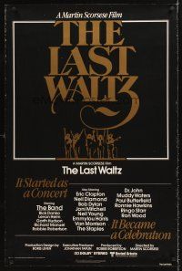 8e410 LAST WALTZ int'l 1sh '78 Martin Scorsese, it started as a rock concert & became a celebration!