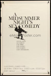 8e491 MIDSUMMER NIGHT'S SEX COMEDY teaser 1sh '82 Woody Allen, Mia Farrow, Jose Ferrer!