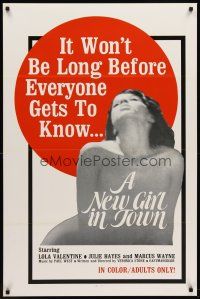 8e521 NEW GIRL IN TOWN 1sh '60s it won't be long before everyone knows Lola Valentine!