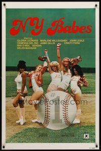 8e511 N.Y. BABES 1sh '79 sexiest X-rated female New York baseball players ever!