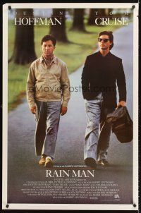 8e593 RAIN MAN USFrench 1sh '88 Tom Cruise & autistic Dustin Hoffman, directed by Barry Levinson!