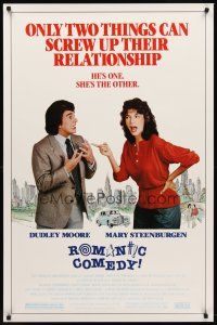 8e634 ROMANTIC COMEDY 1sh '83 Dudley Moore & Mary Steenburgen are working things out!