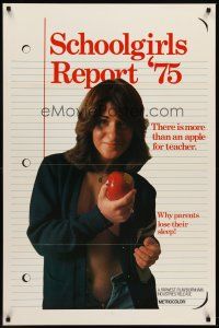 8e653 SCHOOLGIRLS REPORT '75 1sh '75 there's more than an apple for teacher!