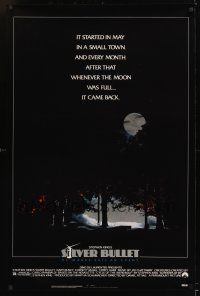 8e680 SILVER BULLET 1sh '85 Stephen King, whenever the moon was full, it came back!
