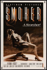 8e686 SMOKER 1sh '83 Ron Jeremy, super sexy smoking Sharon Mitchell is a scorcher!