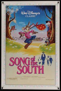 8e691 SONG OF THE SOUTH 1sh R86 Walt Disney, Uncle Remus, Br'er Rabbit & Br'er Bear!