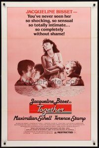 8e760 TOGETHER 1sh '81 Maximilian Schell, Terence Stamp, sexy Jacqueline Bisset!