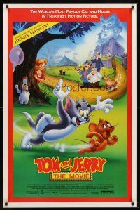 8e761 TOM & JERRY THE MOVIE 1sh '92 famous cartoon cat & mouse in their first motion picture!