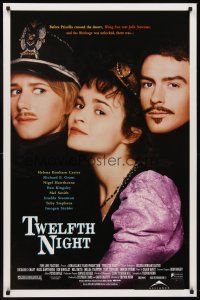 8e772 TWELFTH NIGHT 1sh '96 pretty Helena Bonham Carter in William Shakespeare play!