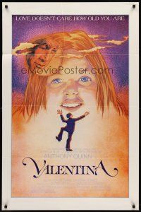 8e783 VALENTINA 1sh '83 Isabel Arce, Anthony Quinn, Paloma Gomez in title role, cool artwork!