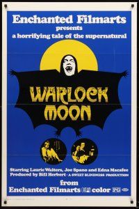 8e798 WARLOCK MOON 1sh '75 Laurie Walters in a horrifying tale of the supernatural!