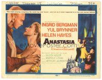 8f172 ANASTASIA TC '56 great romantic close up of Ingrid Bergman & Yul Brynner!