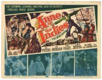 8f174 ANNE OF THE INDIES TC '51 history's fabulous pirate queen Jean Peters, Jacques Tourneur!