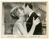 8f067 HAPPY ANNIVERSARY 8x10 still '59 romantic close up of David Niven kissing Mitzi Gaynor!