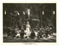 8g162 SONG OF THE ISLANDS 11x14 still '42 sexy Betty Grable dancing at luau!