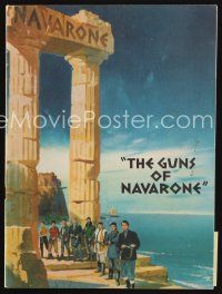 8g280 GUNS OF NAVARONE English program book '61 Gregory Peck, David Niven & Anthony Quinn!