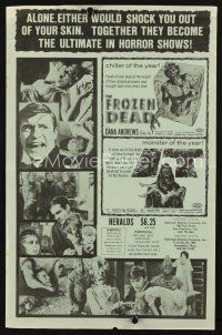 8g650 FROZEN DEAD/IT herald '66 together they become the ultimate in horror shows!