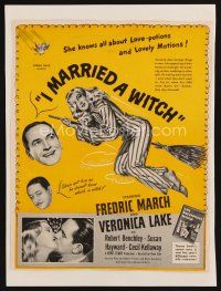 8g612 I MARRIED A WITCH paperbacked magazine ad '42 wonderful art of sexiest Veronica Lake!