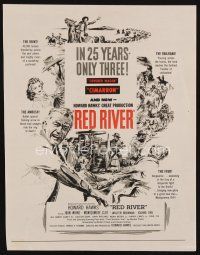 8g617 RED RIVER magazine ad '48 John Wayne, Montgomery Clift, Howard Hawks