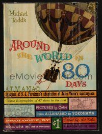 8g500 AROUND THE WORLD IN 80 DAYS hardcover program '56 all-stars, around-the-world epic!