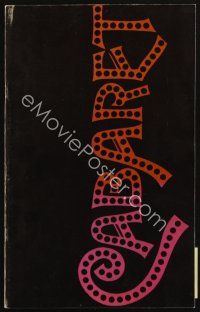 8g402 CABARET program book '72 Liza Minnelli sings & dances in Nazi Germany, directed by Bob Fosse!