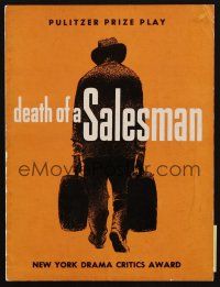 8g414 DEATH OF A SALESMAN stage play program book '50s Elia Kazan & Arthur Miller!