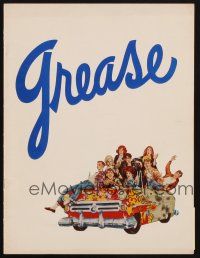 8g429 GREASE stage play program book '70s the longest running show on Broadway!