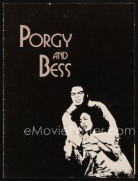 8g465 PORGY & BESS stage play program book '76 Clamma Dale & Donnie Ray Albert it title roles!