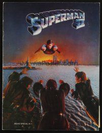 8g486 SUPERMAN II program book '81 Christopher Reeve, Terence Stamp, Margot Kidder, Gene Hackman!