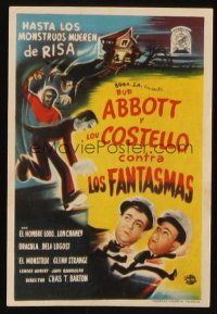 8g699 ABBOTT & COSTELLO MEET FRANKENSTEIN Spanish herald '48 Wolfman & Dracula after Bud & Lou!