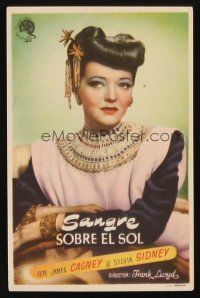 8g725 BLOOD ON THE SUN Spanish herald '46 different portrait of sexy Sylvia Sidney!