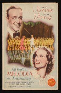 8g728 BROADWAY MELODY OF 1940 Spanish herald '40 different image of Fred Astaire & Eleanor Powell!