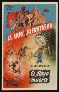 8g873 PHANTOM EMPIRE Spanish herald '47 really cool different artwork!