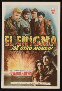 8g948 THING Spanish herald '51 Howard Hawks classic horror!