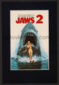 8g529 JAWS 2 trade ad '78 just when you thought it was safe to go back in the water, Lou Feck art!