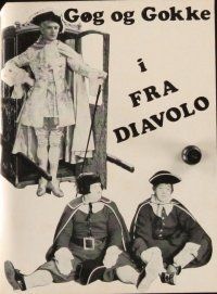 8g345 DEVIL'S BROTHER Danish program '33 Hal Roach, Laurel & Hardy, different images!