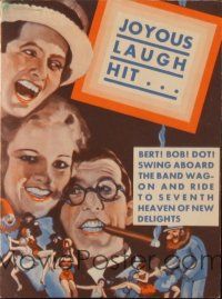 8g636 CAUGHT PLASTERED herald '31 comedy duo Bert Wheeler & Robert Woolsey!
