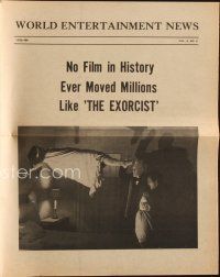8g644 EXORCIST herald '74 William Friedkin, Max Von Sydow, William Peter Blatty horror classic!