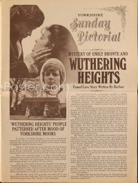 8g695 WUTHERING HEIGHTS herald '71 Timothy Dalton as Heathcliff, Anna Calder-Marshall as Cathy!