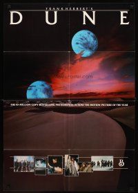 8g554 DUNE promo brochure '84 David Lynch sci-fi epic, Kyle MacLachlan, Sting, Francesca Annis!