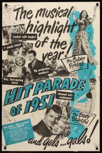 8g568 HIT PARADE OF 1951 promo brochure '50 John Carroll & pretty Marie McDonald!