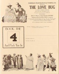 8g574 LOVE BUG/CRIMSON SKULL/GREEN EYED MONSTER/BULL-DOGGER promo brochure '20s all-black westerns!