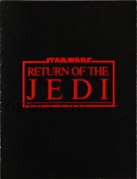 8g581 RETURN OF THE JEDI screening program '83 George Lucas classic!