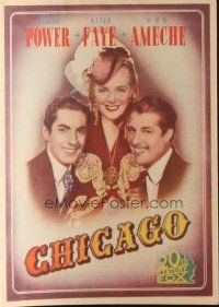 8g795 IN OLD CHICAGO Spanish herald '38 great portrait of Tyrone Power, Alice Faye & Don Ameche!