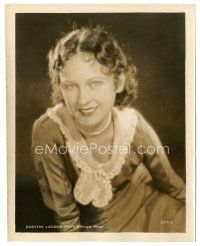 8j266 DOROTHY JORDAN 8x10 still '30s smiling close up of the pretty actress wearing pearls!